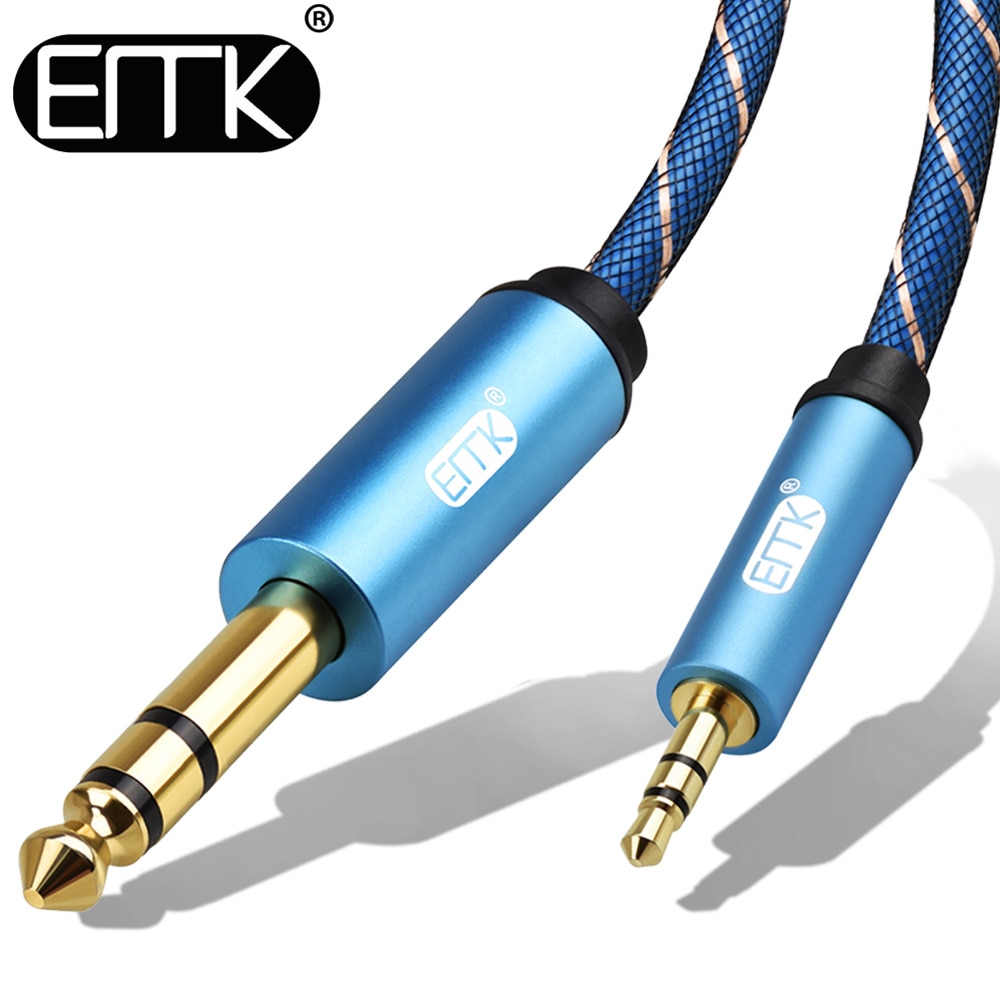 EMK 1/4 -AUX 3.5mm  ׷  ̺, AUX ڵ, ݵ ̾ ڵ, ͼ, Ʈ, Ÿ, Ŀ, 6.35mm